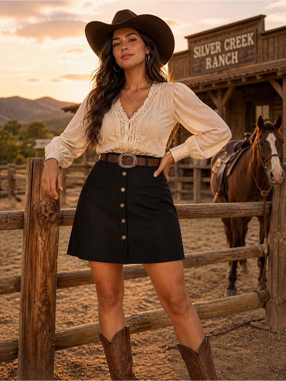 Black Faux Suede Pull On Mini Skirt Cowgirl Rodeo Festival S Country Concert